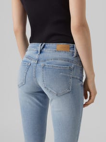 Vero Moda VMROBYN Niedrige Taille Skinny Fit Jeans -Light Blue Denim - 10279951