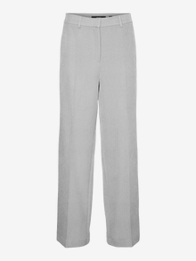 Vero Moda VMDEA Mid waist Trousers -Light Grey Melange - 10280392