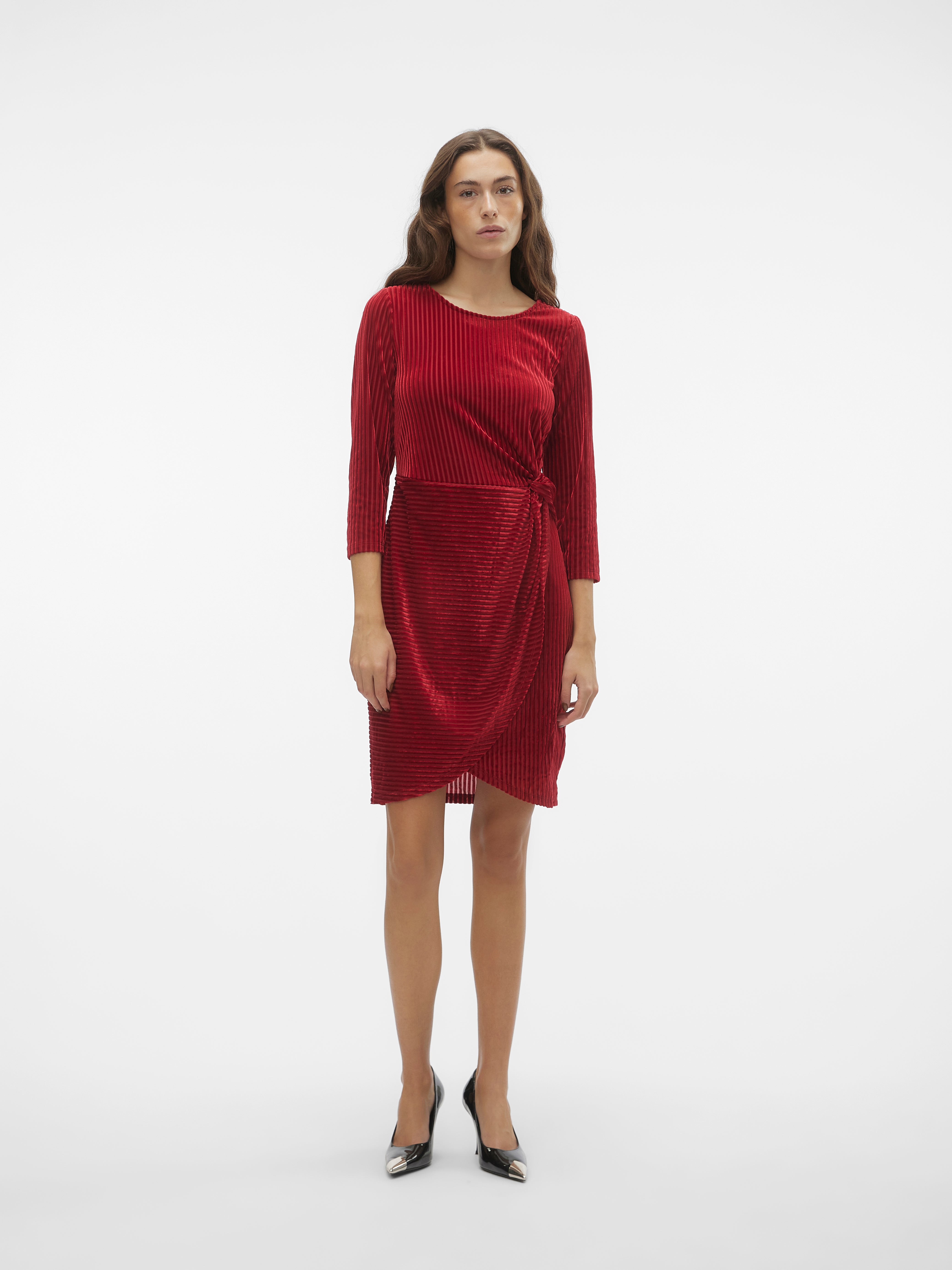 VMELLA Robe courte Rouge moyen Vero Moda