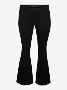 Vero Moda VMSCARLET Średni stan Krój flared Jeans -Black - 10280667