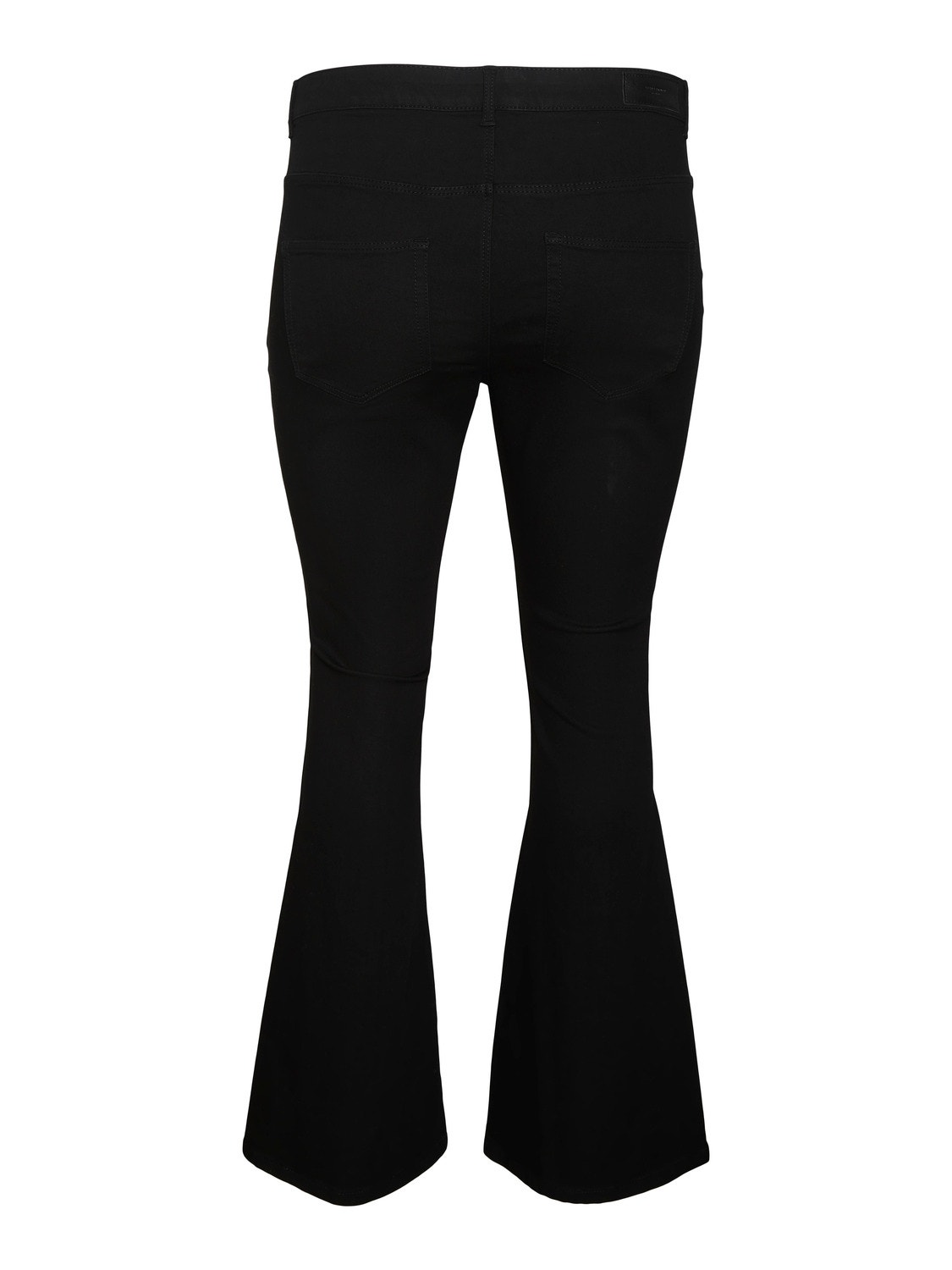 Vero Moda VMSCARLET Middels høyt snitt Flared Fit Jeans -Black - 10280667