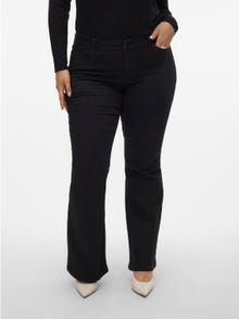 Vero Moda VMSCARLET Mid rise Flared Fit Jeans -Black - 10280667