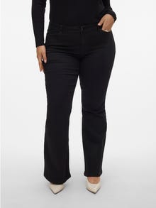 Vero Moda VMSCARLET Mid rise Flared Fit Jeans -Black - 10280667