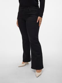 Vero Moda VMSCARLET Mid rise Flared Fit Jeans -Black - 10280667