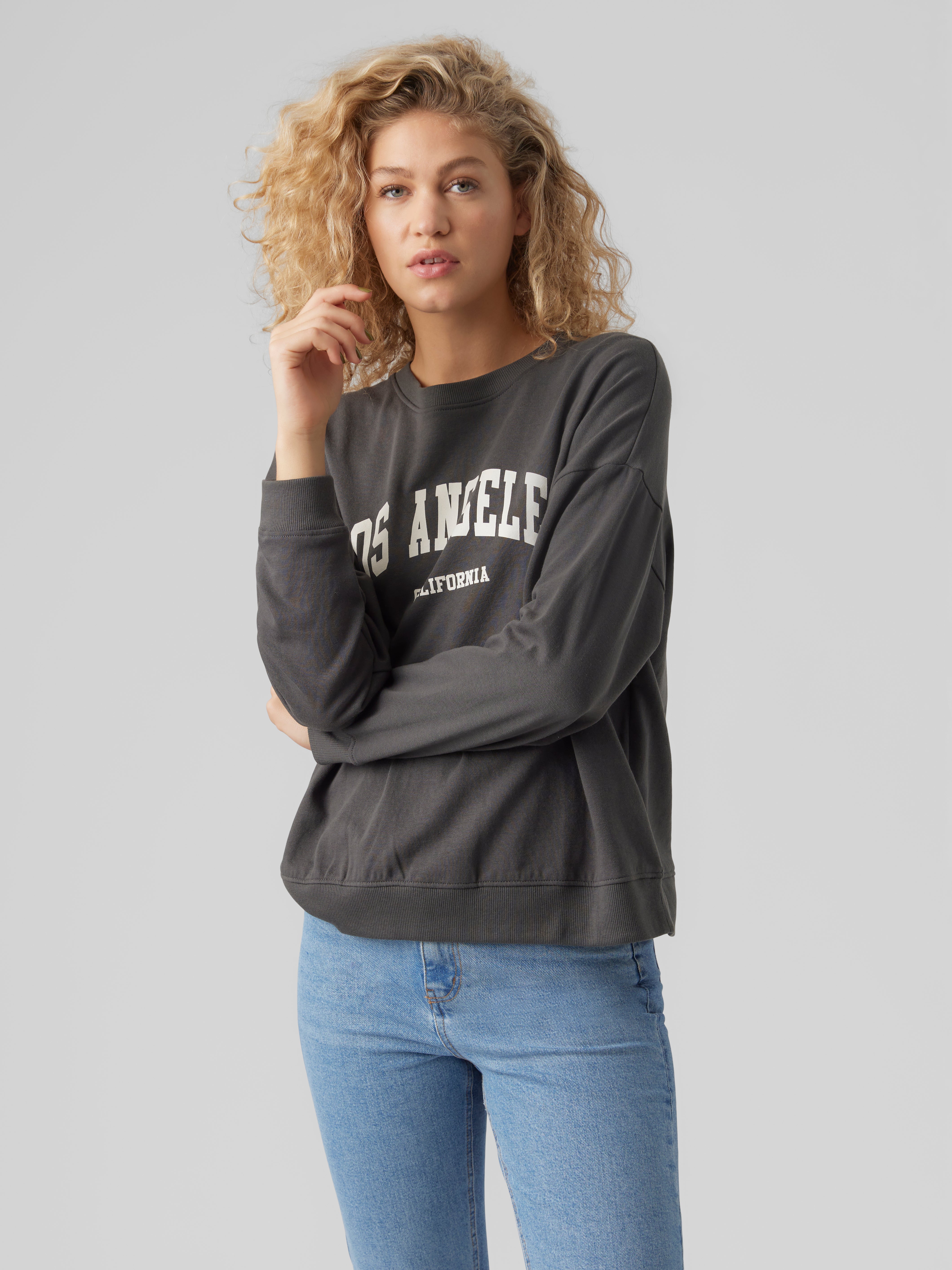 Vero Moda sweatshirt WOMEN FASHION Jumpers & Sweatshirts NO STYLE discount 57% Beige/Navy Blue 