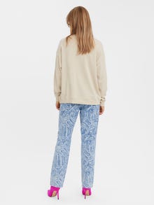 Vero Moda VMCHICAGO Sweatshirt -Oatmeal - 10280766