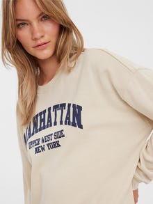 Vero Moda VMCHICAGO Sweatshirt -Oatmeal - 10280766