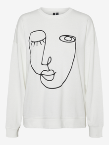 Vero Moda VMCHICAGO Sweatshirt -Snow White - 10280766
