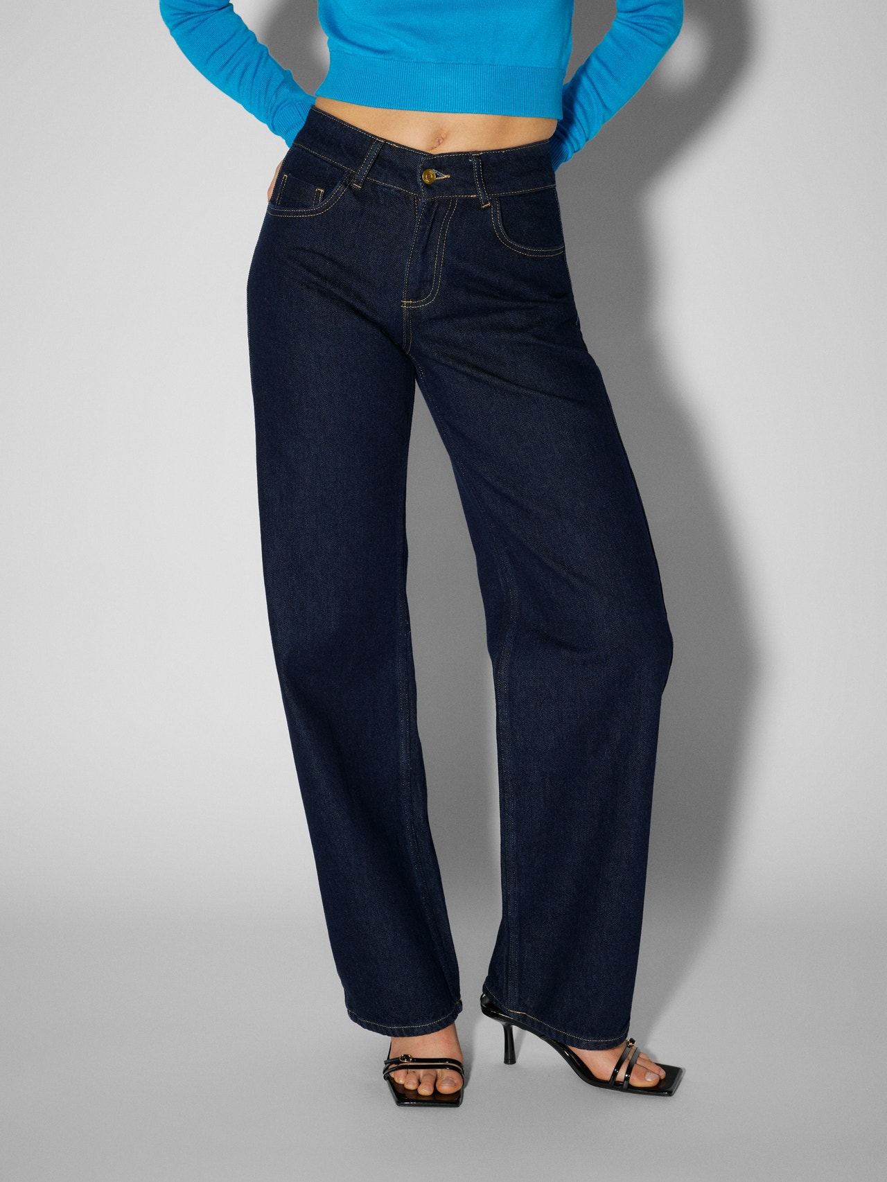 Wide fit Jeans | Mørkeblå | Vero Moda®