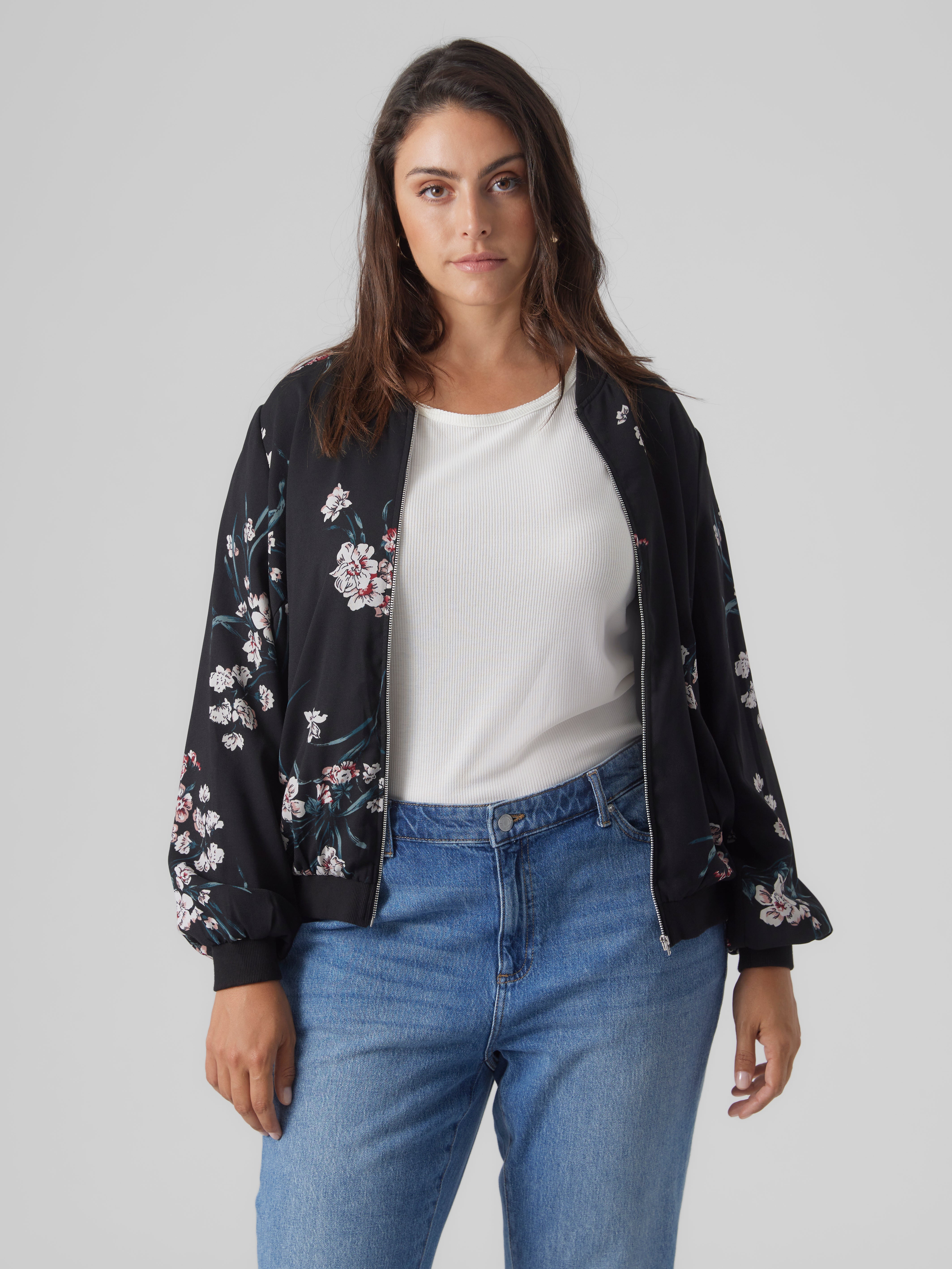 Vero moda floral on sale jacket