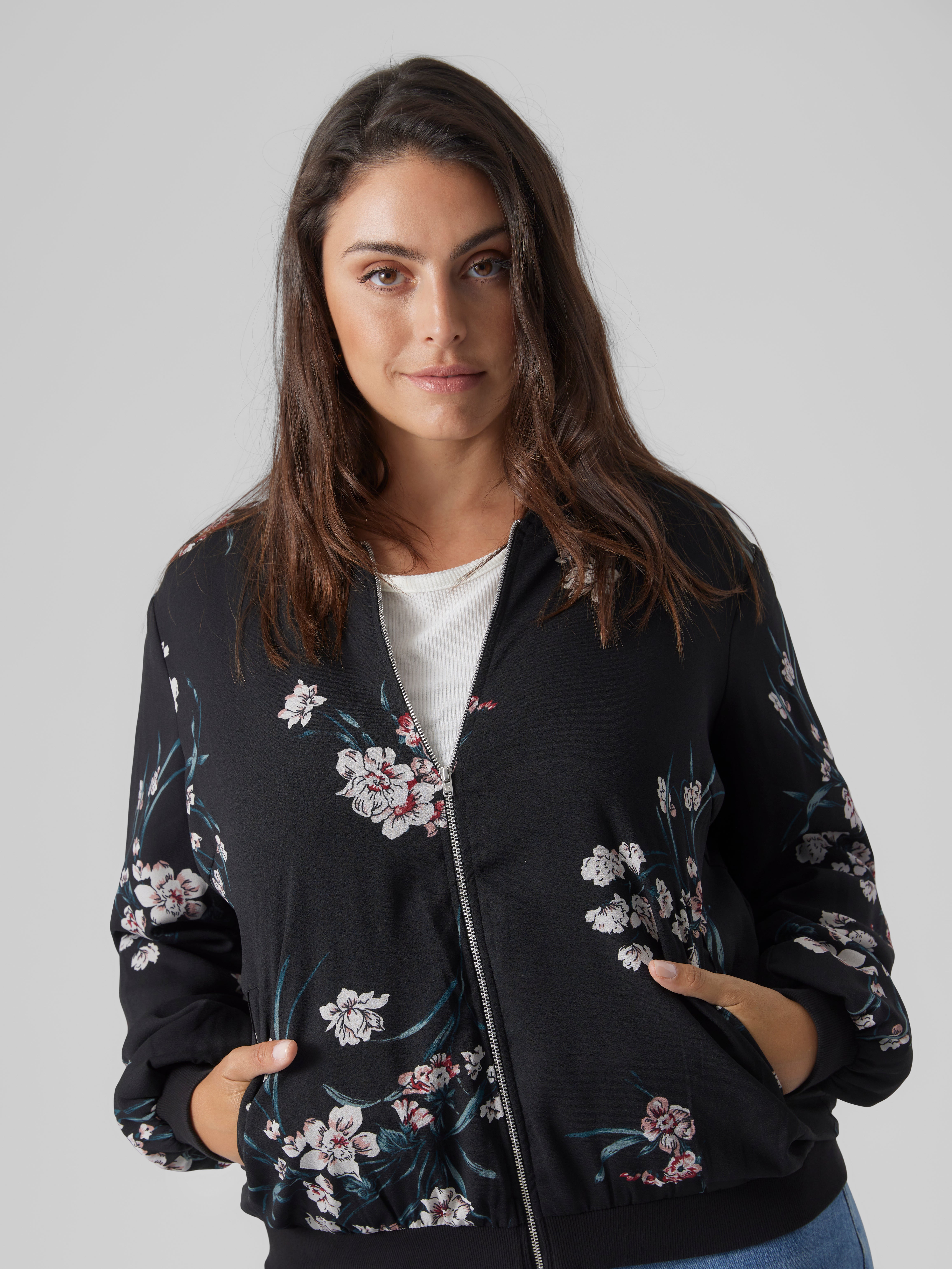 Vero moda floral on sale jacket