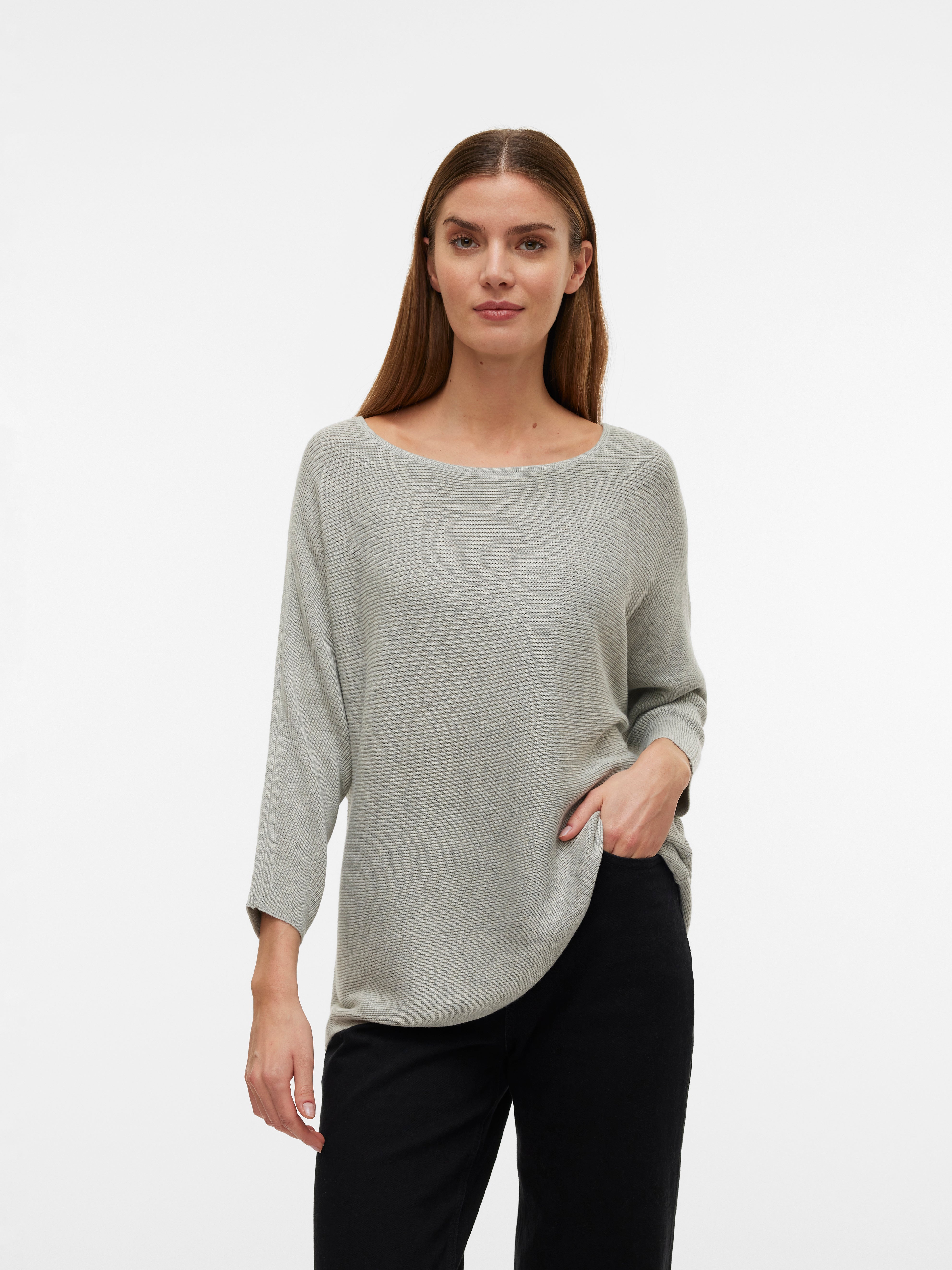 veromoda-vmnorapullover-grey. 