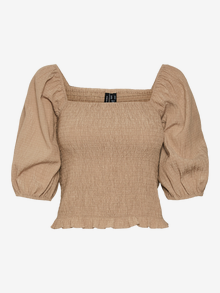 Vero Moda VMALICE Top -Silver Mink - 10281132