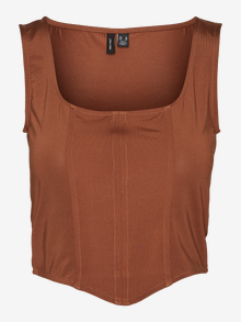 Vero Moda VMVEGA T-shirts -Cacao Nibs - 10281418