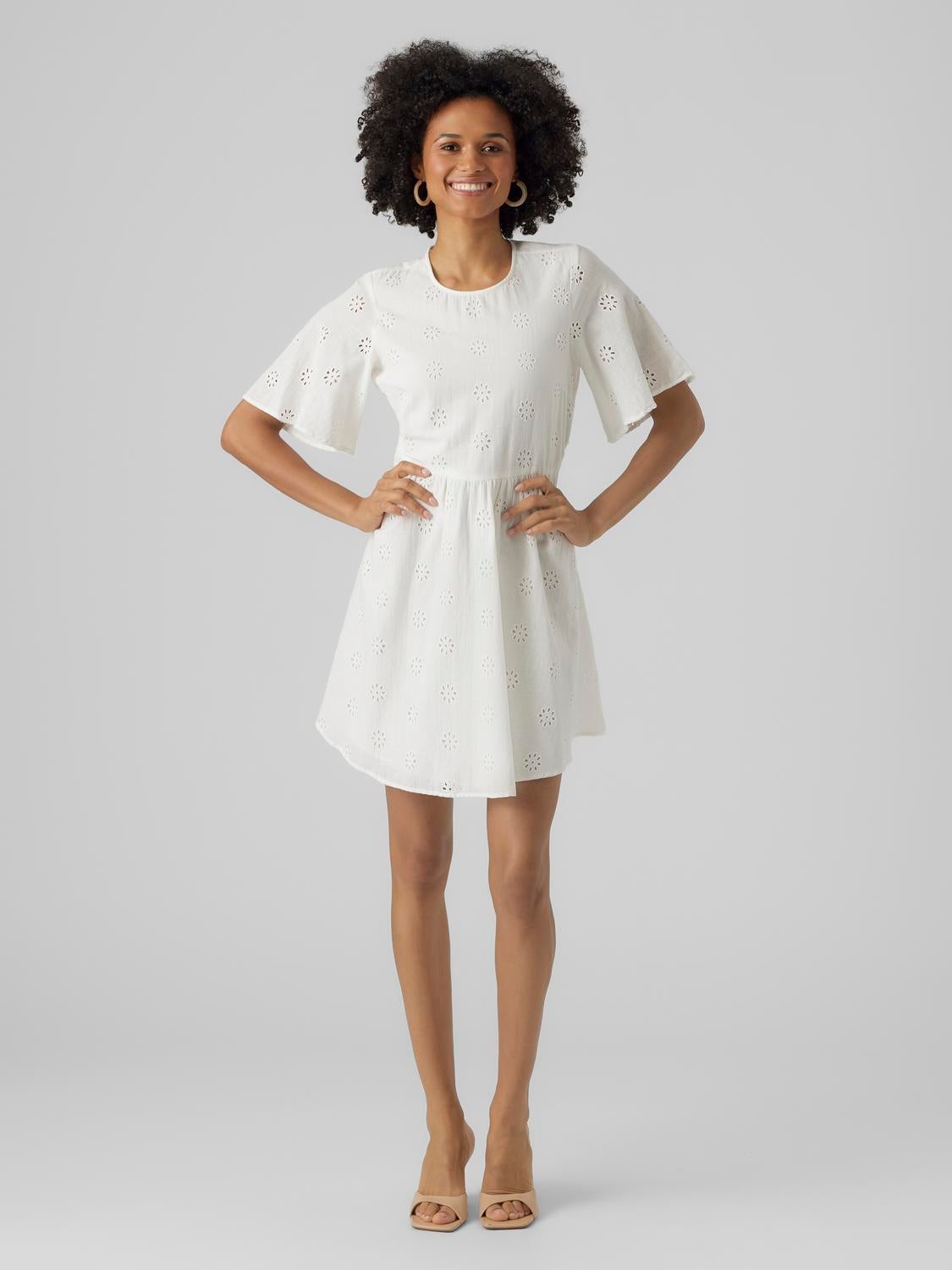 White Vero Clear | Kleid VMMAJA Moda® Kurzes |