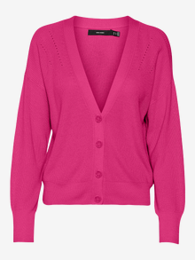 Vero Moda VMNEWLEXSUN Knit Cardigan -Pink Yarrow - 10281878