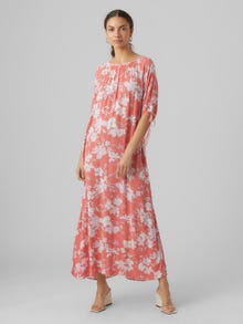 Vero Moda VMMENNY Langes Kleid -Georgia Peach - 10281885