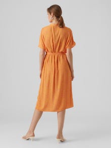 Vero Moda VMMENNY Lang kjole -Georgia Peach - 10281893