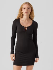Vero Moda VMRIVA Kort klänning -Black - 10282063