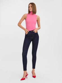Vero Moda VMSOPHIA Hohe Taille Skinny Fit Jeans -Dark Blue Denim - 10282214