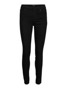 Vero Moda VMFLEX-IT Mid rise Skinny Fit Jeans -Black - 10282223