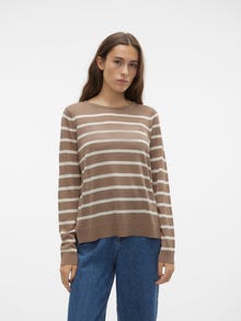 Vero Moda VMNOVA Pullover -Brown Lentil - 10282354