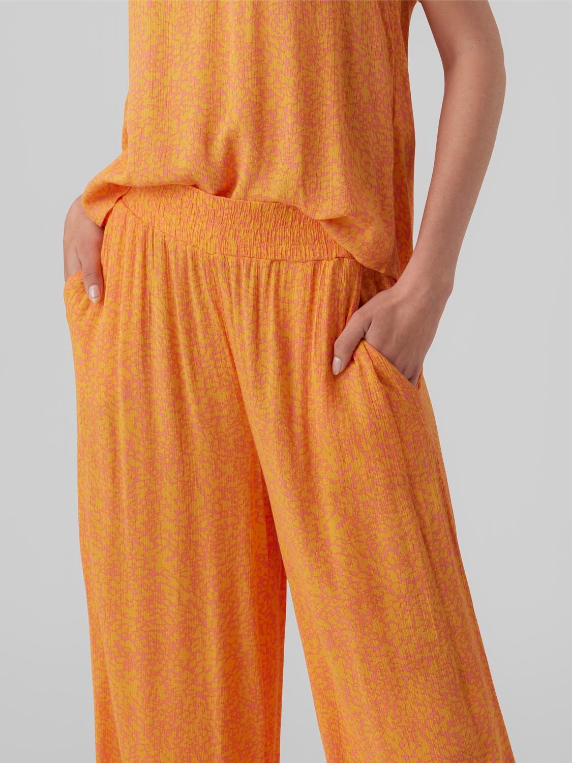 Vero Moda VMMENNY High rise Trousers -Georgia Peach - 10282478