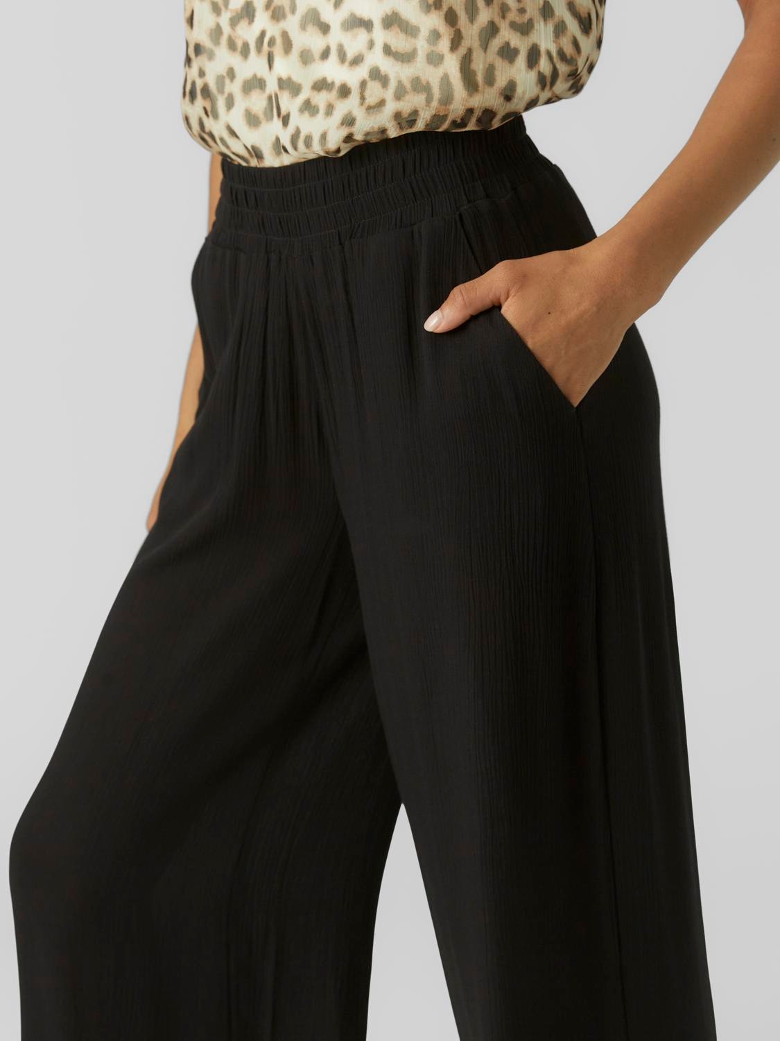 Vero Moda VMMENNY Taille haute Pantalons -Black - 10282478
