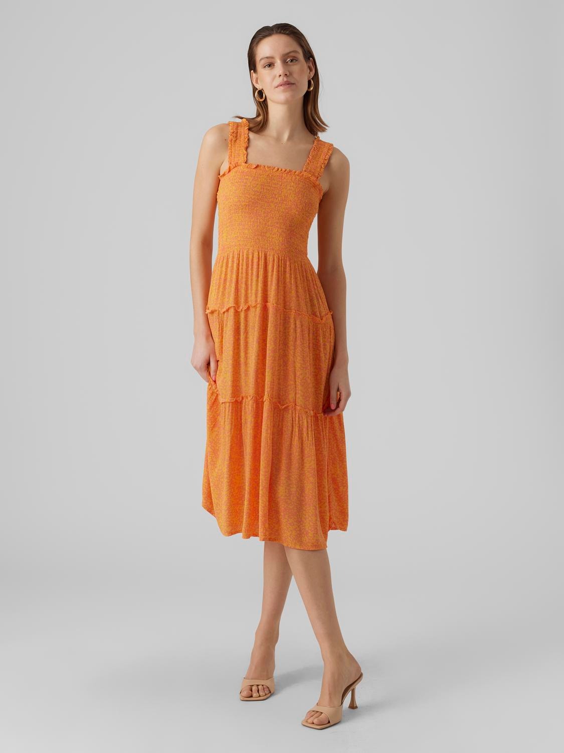 Vero Moda VMMENNY Lange jurk -Georgia Peach - 10282481