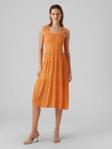 Vero Moda VMMENNY Langes Kleid -Georgia Peach - 10282481