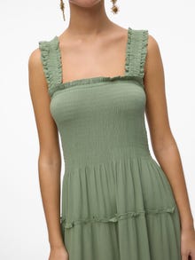 Vero Moda VMMENNY Lang kjole -Hedge Green - 10282481
