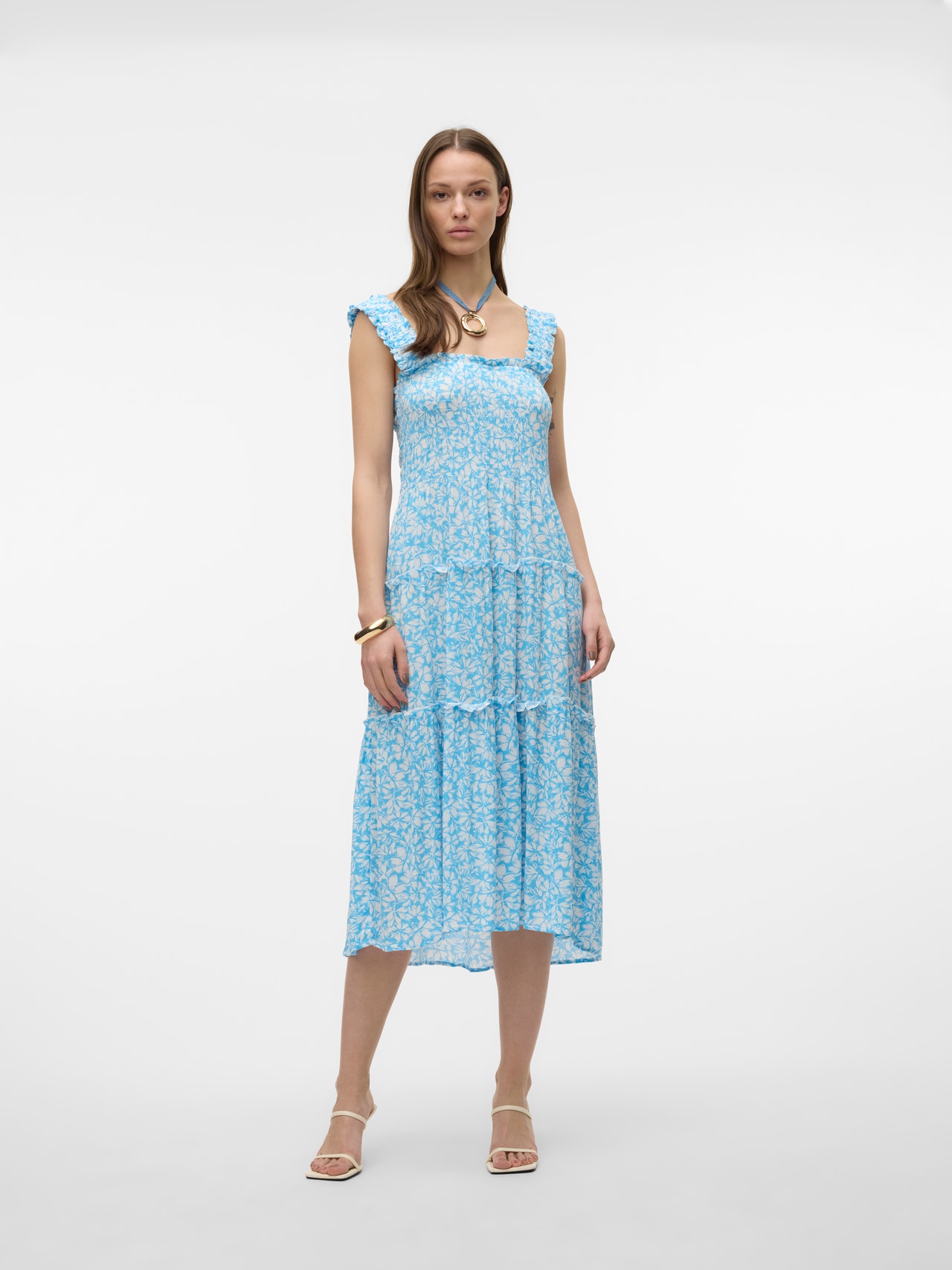Vero Moda VMMENNY Lang kjole -Bonnie Blue - 10282481
