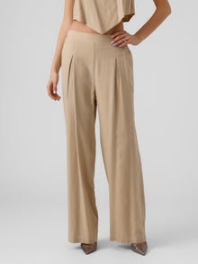 Vero Moda VMMYMILO Høj talje Bukser -Irish Cream - 10282493