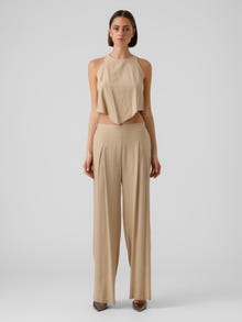 Vero Moda VMMYMILO High rise Trousers -Irish Cream - 10282493