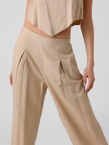 Vero Moda VMMYMILO High rise Trousers -Irish Cream - 10282493