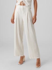 Vero Moda VMMYMILO High rise Trousers -Snow White - 10282493