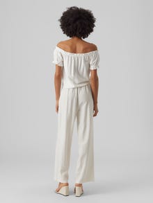 Vero Moda VMMYMILO High rise Trousers -Snow White - 10282493