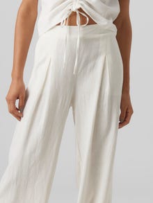 Vero Moda VMMYMILO High rise Trousers -Snow White - 10282493