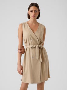 Vero Moda VMMYMILO Langes Kleid -Irish Cream - 10282496