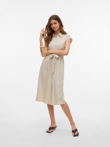 Vero Moda VMMYMILO Midikleid -Silver Lining - 10282532