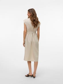 Vero Moda VMMYMILO Midikleid -Silver Lining - 10282532