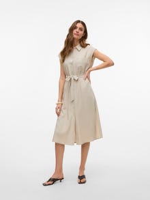 Vero Moda VMMYMILO Midikleid -Silver Lining - 10282532