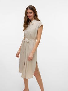 Vero Moda VMMYMILO Midikleid -Silver Lining - 10282532