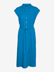 Vero Moda VMMYMILO Midikleid -Ibiza Blue - 10282532