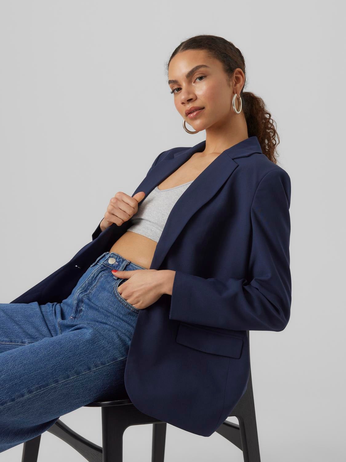 Vero moda clearance navy blazer