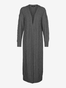 Vero Moda VMHAZEL Knit Cardigan -Dark Grey Melange - 10282664
