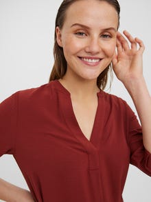 Vero Moda VMELVA Short dress -Madder Brown - 10282757