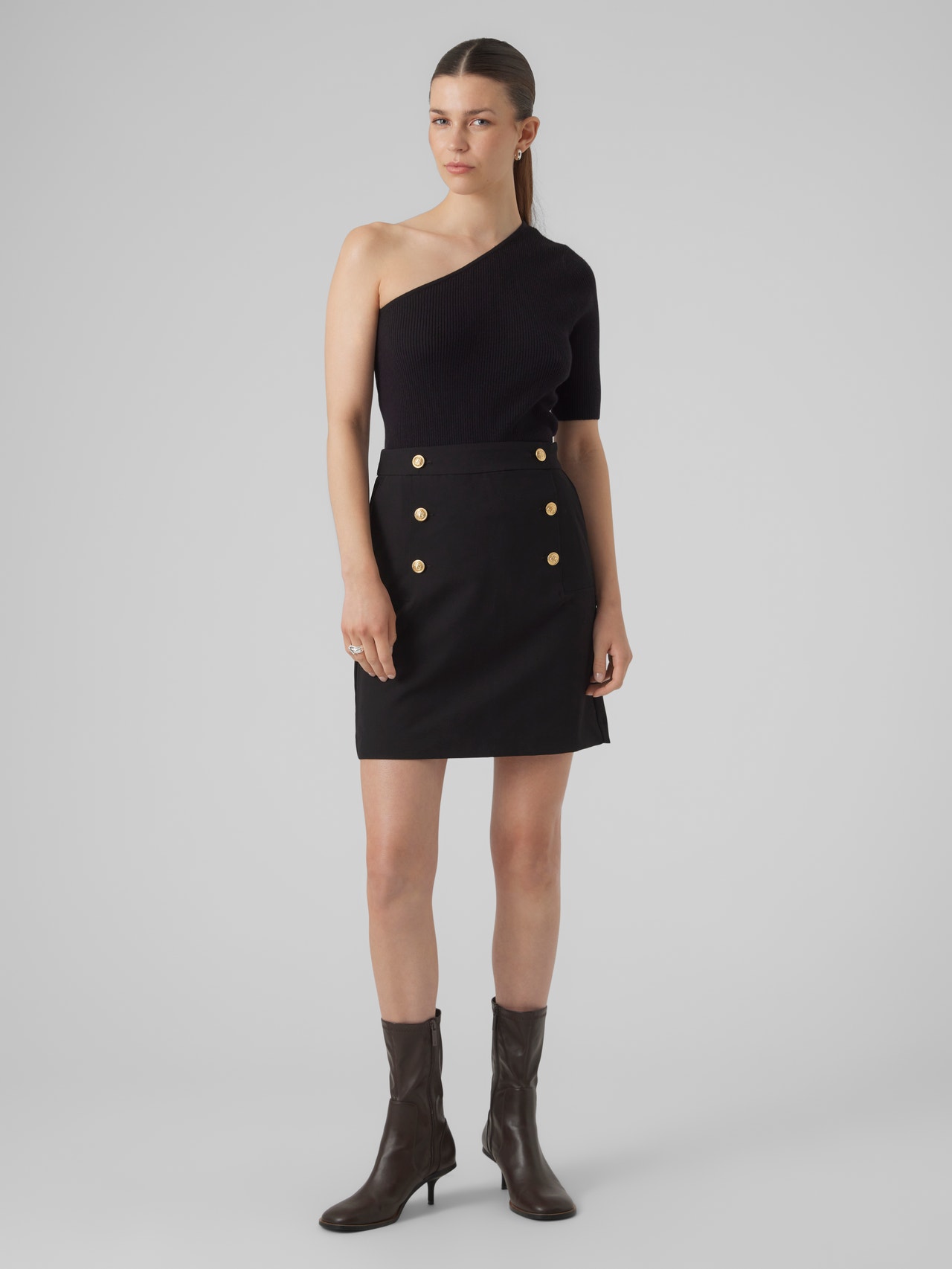 Vero Moda VMAILAALIA Kort kjol -Black - 10283115