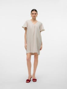 Vero Moda VMNATALI Kort klänning -Silver Lining - 10283125