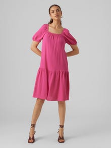Vero Moda VMNATALI Lyhyt mekko -Pink Yarrow - 10283128